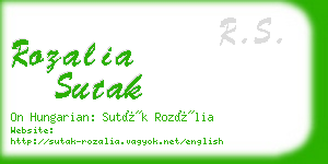 rozalia sutak business card